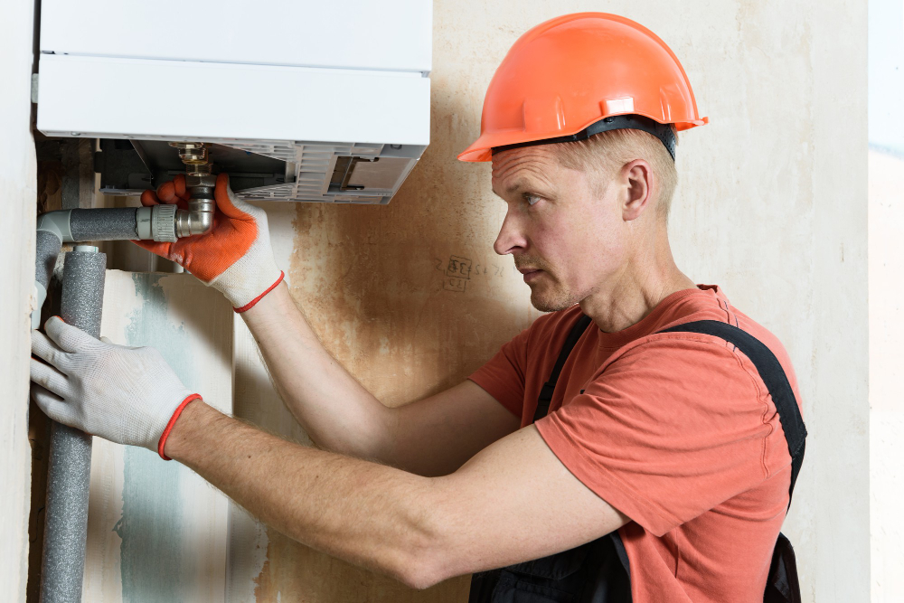 Technicien sur chaudière