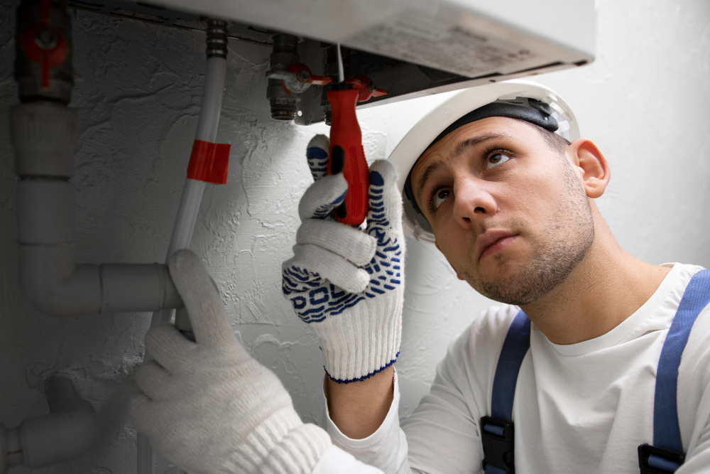 Technicien sur chauffe-eau