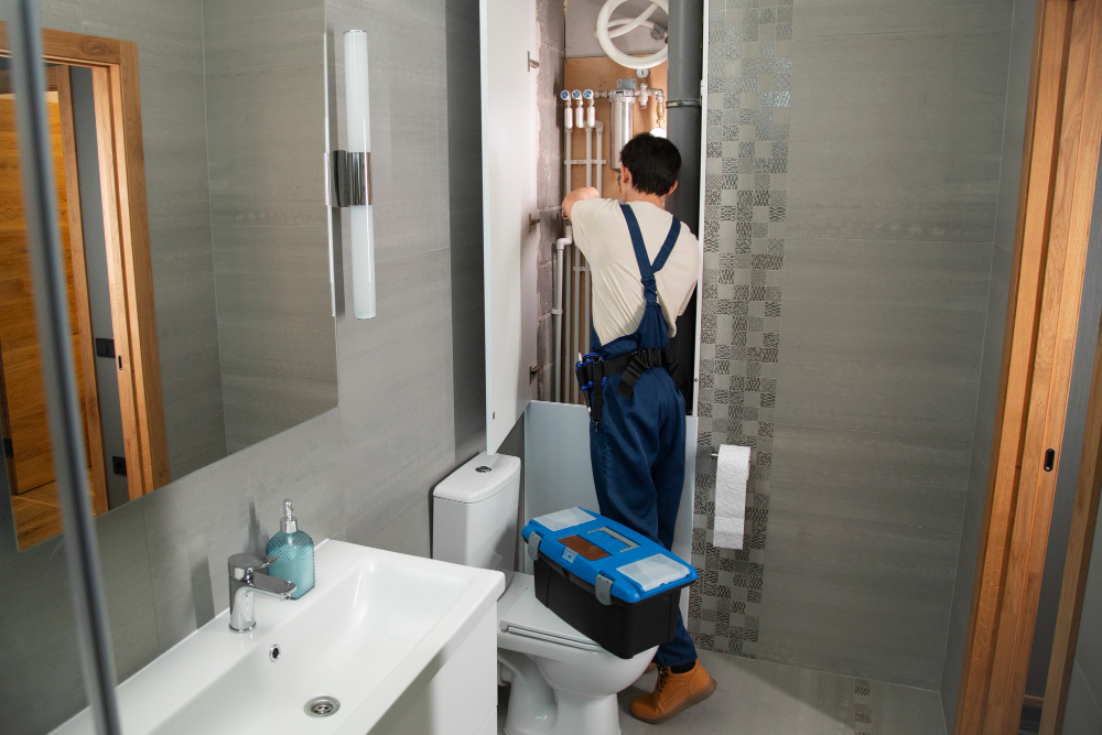 Installation WC par plombier