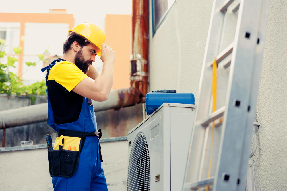 Technicien sur unité extérieure